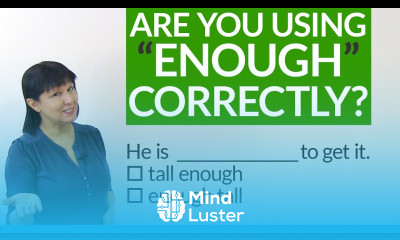 Are you using enough correctly