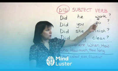 Basic English Grammar Past Tense Questions