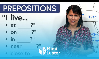 Learn English “I live at on in near close to ”