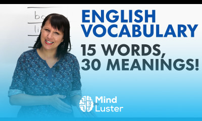 English Vocabulary Hack 15 words 30 meanings
