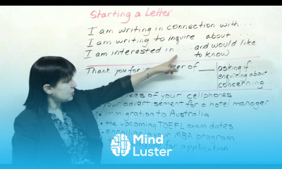 Writing in English How to Start any Letter