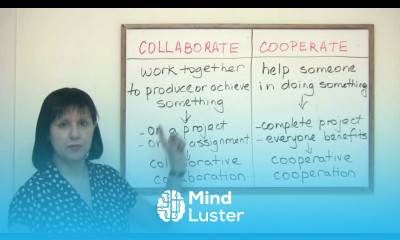Business English Vocabulary COLLABORATE or COOPERATE