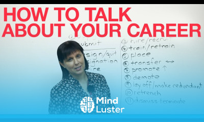 Professional English How to talk about your career