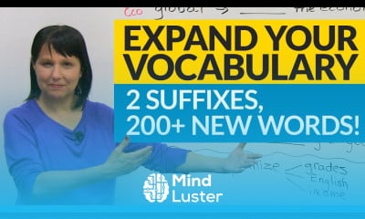 Vocabulary Hack 2 suffixes 200 words