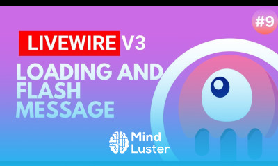 Show Loading and Flash Message Laravel Livewire v3 Tutorial episode 9