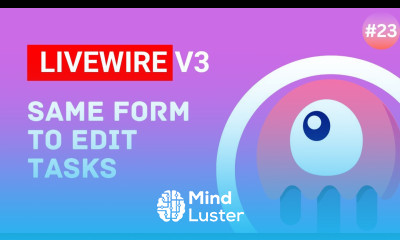 Same Form to Edit Tasks Laravel Livewire v3 Tutorial episode 23