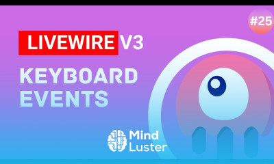 Livewire AlpineJS Keyboard Events Laravel Livewire v3 Tutorial episode 25