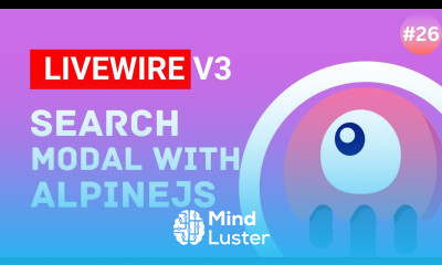 Search Modal with AlpineJS Laravel Livewire v3 Tutorial episode 26