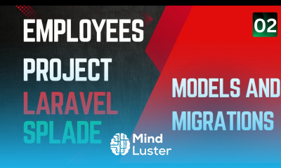 02 Create Models and Migrations Laravel Splade Tutorial Employees Management Project