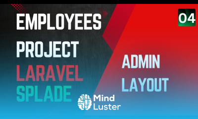 4 Create the Admin Layout Laravel Splade Tutorial Employees Management Project