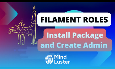 2 Install Package and Create Admin User Laravel Filament Roles and Permissions