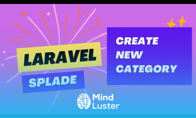 06 Create new Category with Splade Form Components Laravel Splade Tutorial