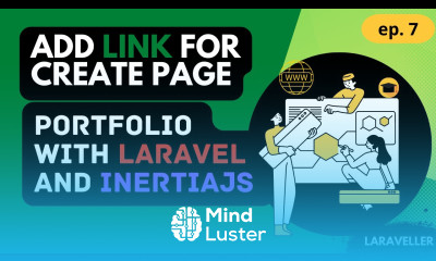 7 Add Link for Create Page Portfolio Project with Laravel and Vuejs