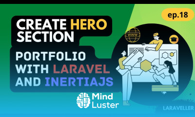18 Create Hero Section Portfolio Project with Laravel and Vuejs