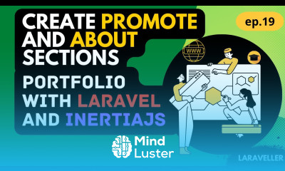 19 Create Promote and About Section Portfolio Project with Laravel and Vuejs