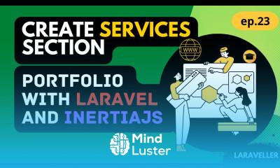23 Create Services Section Portfolio Project with Laravel and Vuejs