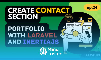 24 Create Contact Section Portfolio Project with Laravel and Vuejs