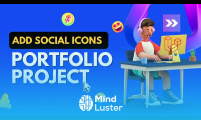 26 Add Social Icons Portfolio Project with Laravel and Vuejs