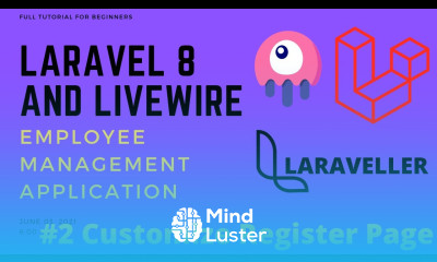 02 Laravel Livewire Tutorial Employees Management Project Customize Jetstream Register Page