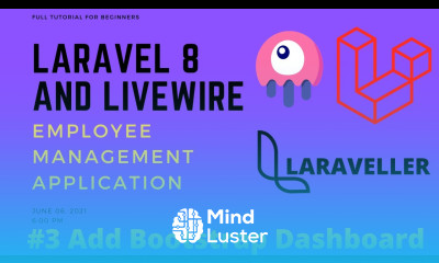 03 Laravel Livewire Tutorial Employees Management Project Add Bootstrap Admin Dashboard