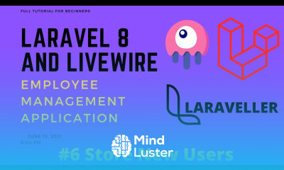 06 Laravel Livewire Tutorial Employees Management Project Create New Users With Modal
