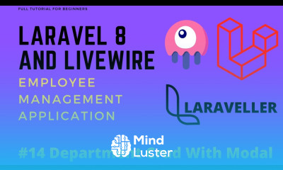 14 Laravel Livewire Tutorial Employees Management Project Department Full Crud