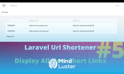 Create Your Own Url Shortener With Laravel 8 Final Part Display All User Links