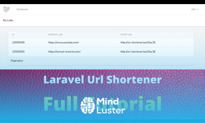 Create your own URL Shortened Website Laravel Url Shortener Full Tutorial