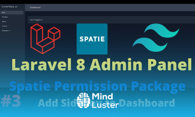 Laravel 8 Admin Panel with Spatie Roles and Permission Part 3 Add Sidenav to Dashboard