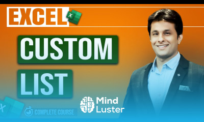 1 4 How to Create a Custom List in Excel Excel Automation Tutorial