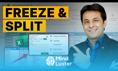 9 1 How to Use Freeze Split Panes in Excel Step by Step Guide