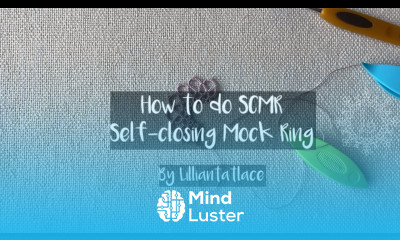 How to do SCMR self closing mock ring in tatting Frivolite tutorial