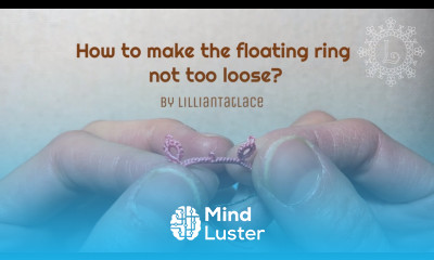 Reduce Gap between rings and chains Tatting Tricks Technique Frivolite shuttle tatting