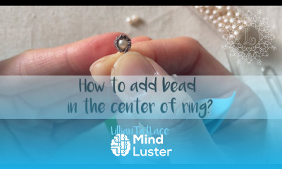 Basic Tatting Technique Add bead in the center of ring using crochet hook frivolite lesson