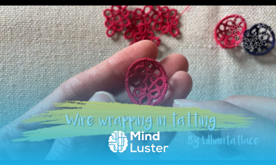 Wire wrapping tatting tutorial HOW to wrap the wire when making chains