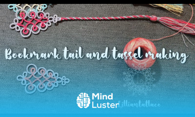 Bookmark Tail and tassel making for Tatted motifs by Lilliantatlace