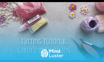 Sakura with beads Tatting Tutorial