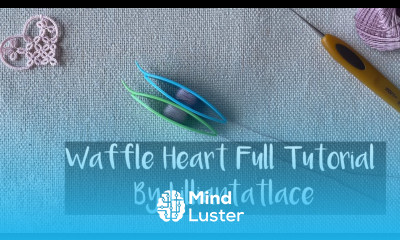 Waffle Heart Motif Full TattingTutorial Frivolite cute heart free tatting pattern