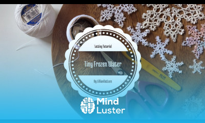 Tatting Tutorial for “Tiny Frozen Water Snowflake ” without bead designed by LillianTatLace