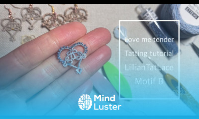 Love me tender Easy Heart Motif Shuttle Tatting tutorial frivolite for beginners