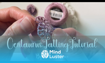 Centaurus tatting earrings tutorial free pattern frivolite basic ring with one shuttle only