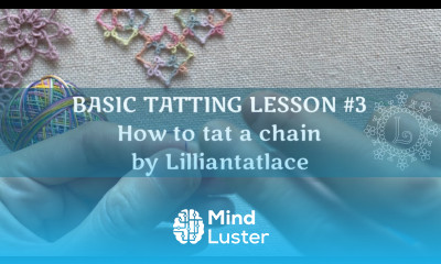How to tat a chain TATTING LESSON 3 Frivolite