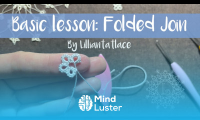 Basic tatting lesson Folded join shuttle tatting frivolite