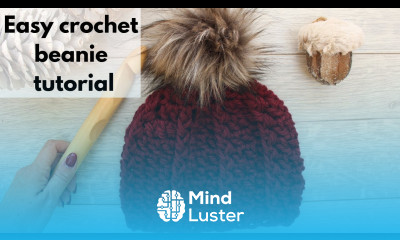 Easy Crochet Beanie Tutorial for beginners