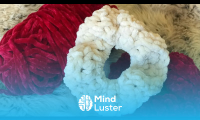 How to make a Crochet Velvet Scrunchie