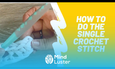 How to do the Single Crochet stitch Easy crochet tutorial for beginners beginning crochet stitch