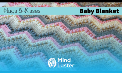 Left Hand Crochet Hugs and Kisses Wave Blanket