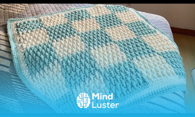 Left Hand Crochet Checker Baby Blanket The Crochet Crowd