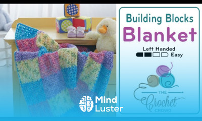 Left Hand Crochet Color Block Baby Blanket The Crochet Crowd