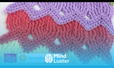 Left Hand Crochet Vintage Fan Ripple Stitch The Crochet Crowd